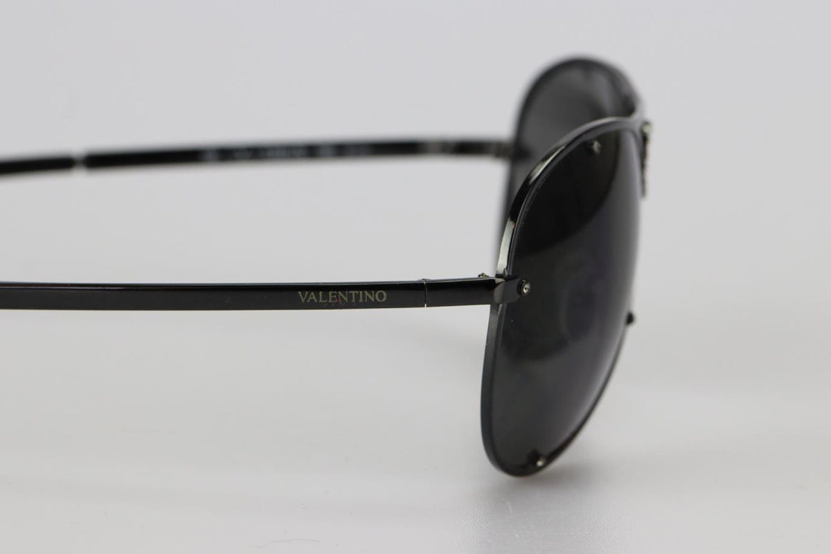VALENTINO GARAVANI GUNMETAL TONE SUNGLASSES