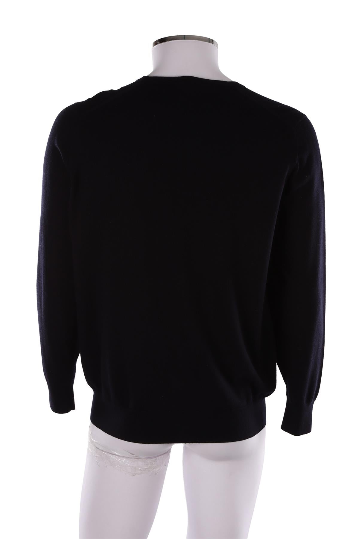 NAVY MEN'S CASHMERE SWEATER
