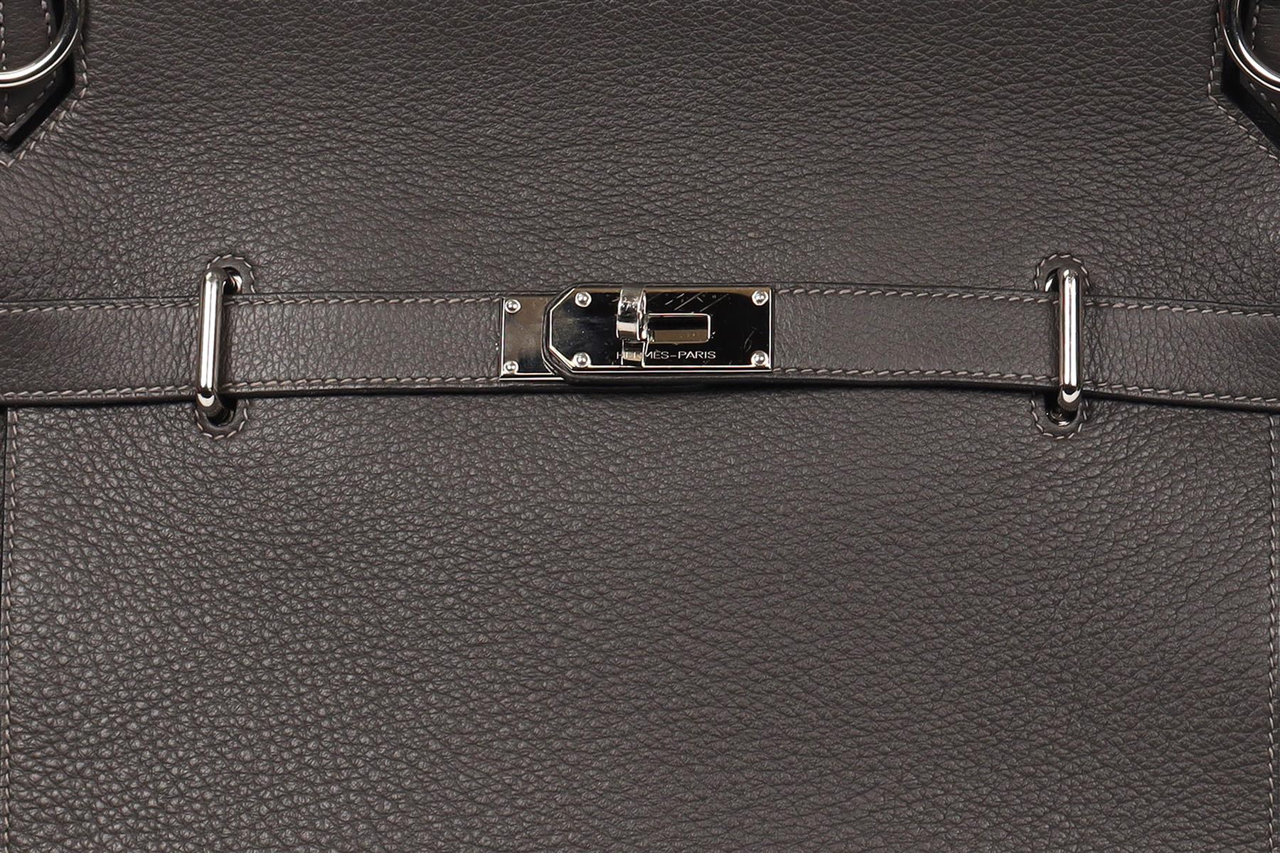 HERMÈS 2009 JYPSIERE 36CM CLEMENCE LEATHER SHOULDER BAG