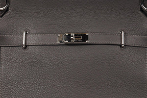 HERMÈS 2009 JYPSIERE 36CM CLEMENCE LEATHER SHOULDER BAG