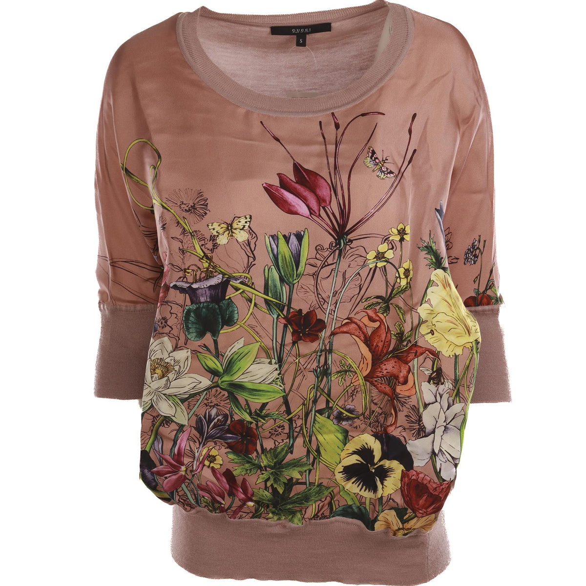 GUCCI PINK SILK TOP SMALL