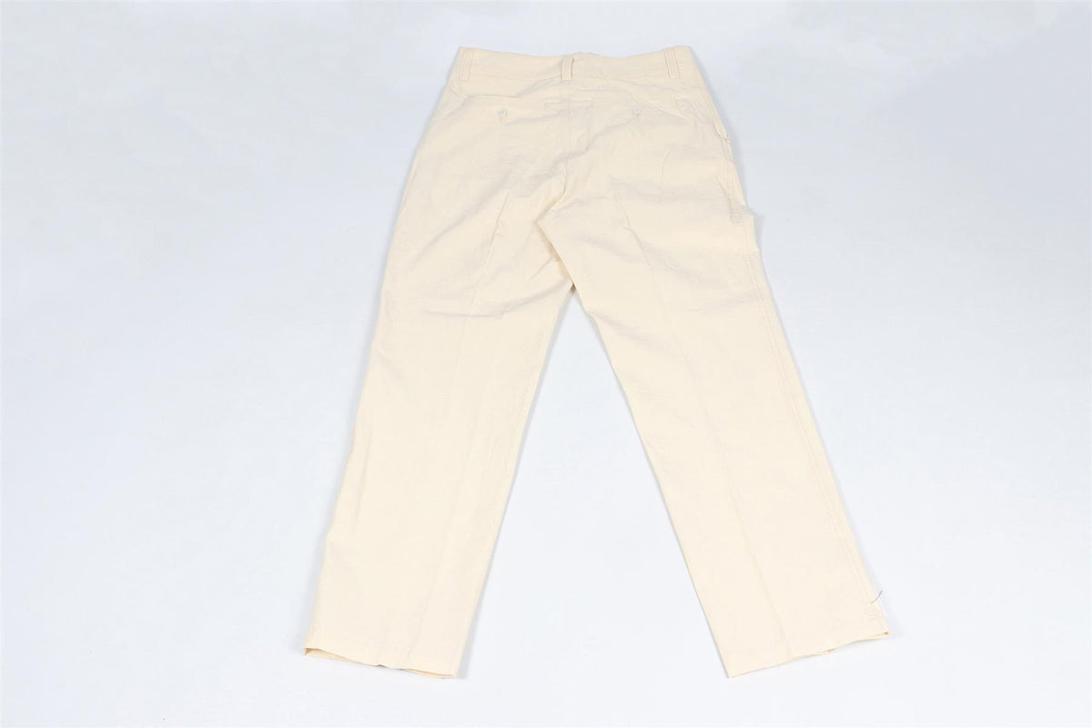 ORLEBAR BROWN CREAM MEN'S COTTON STRAIGHT LEG PANTS W30