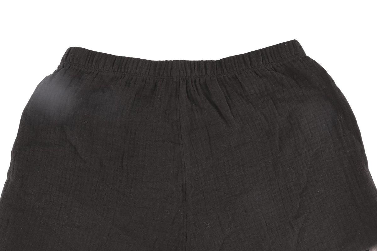 ETERNE BLACK COTTON SHORTS SMALL
