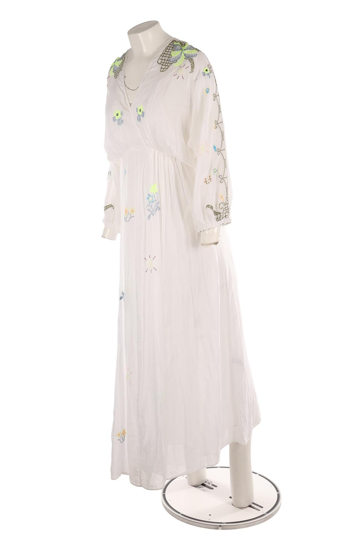 FORTE FORTE WHITE COTTON MAXI DRESS UK 6
