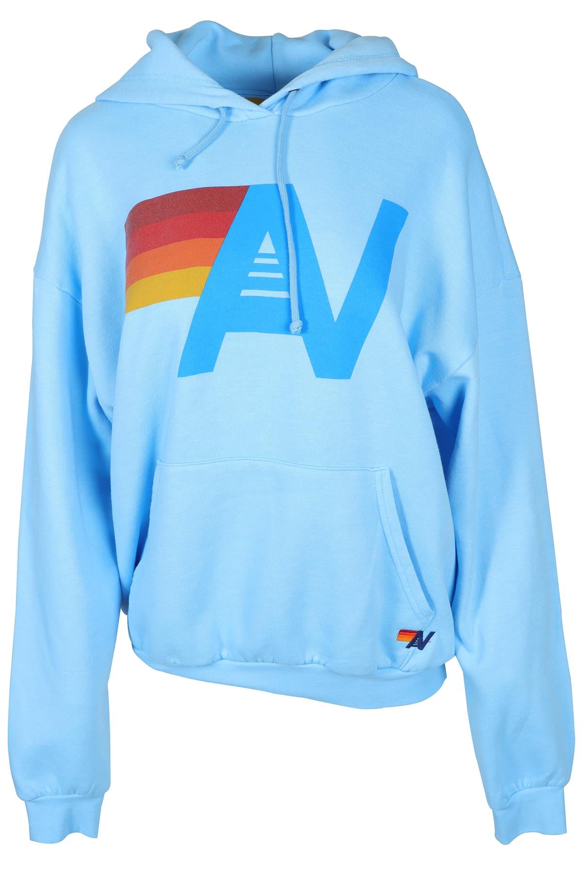 AVIATOR NATION BLUE COTTON HOODIE SMALL