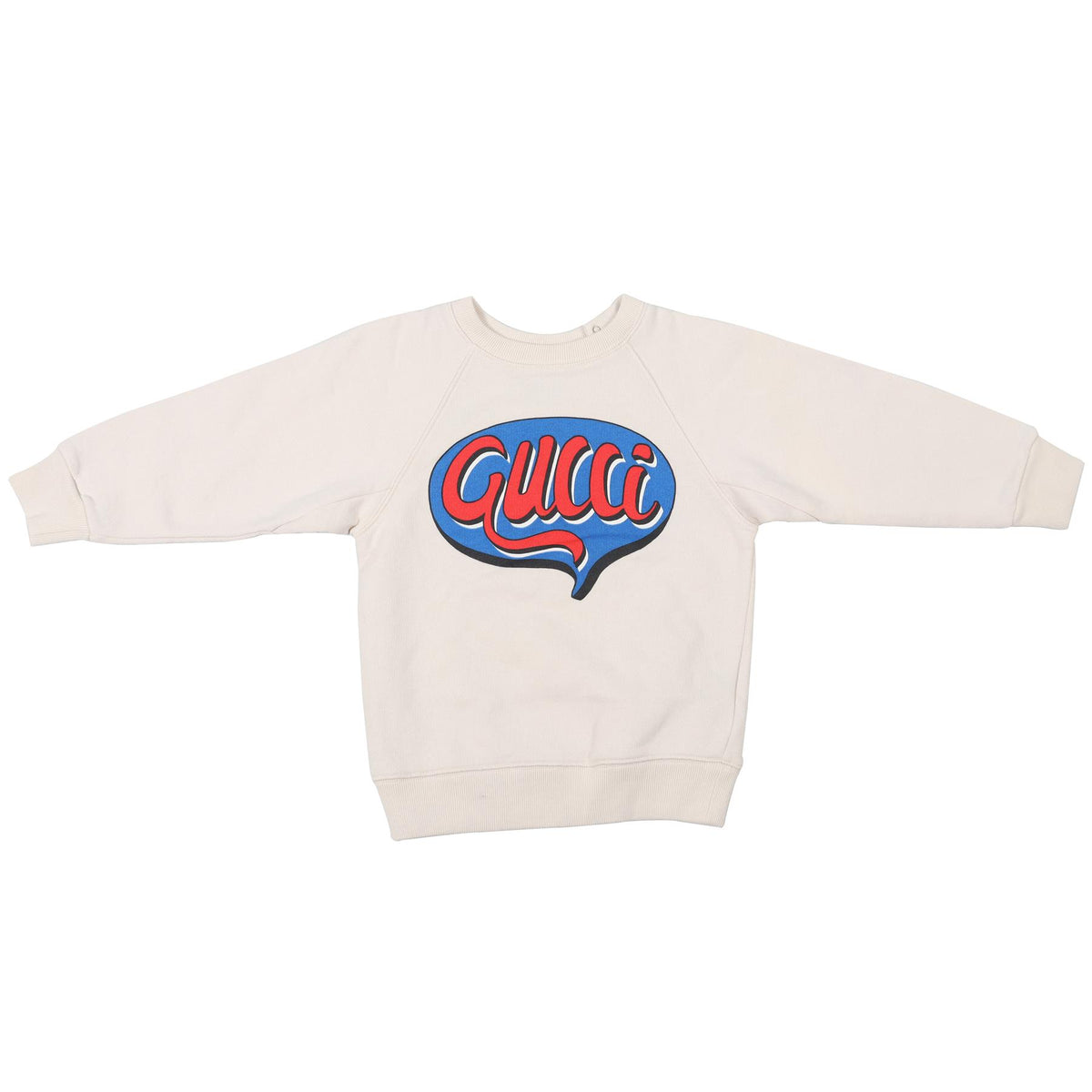 GUCCI ECRU KIDS GIRLS COTTON SWEATSHIRT 24 MONTHS