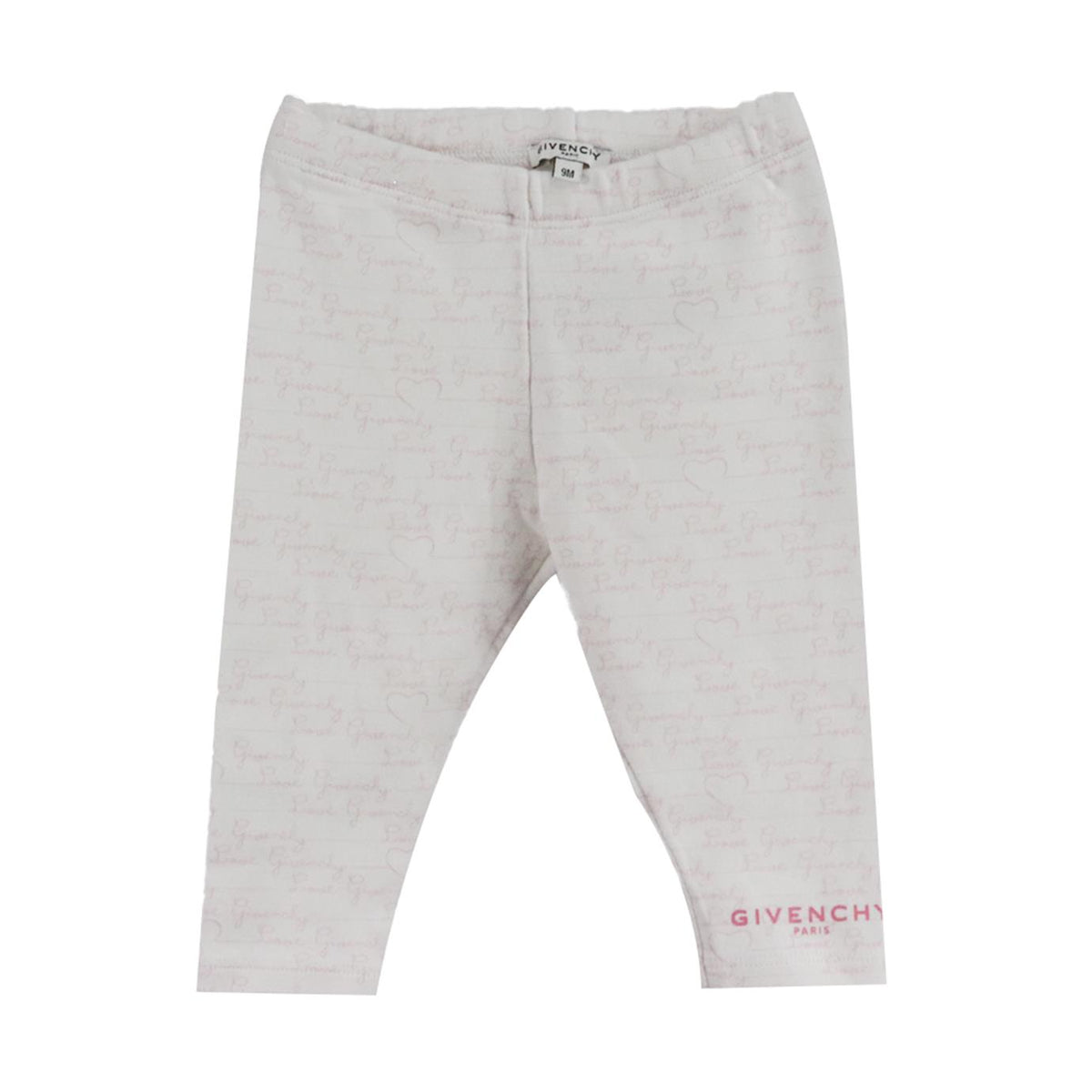 GIVENCHY BABY GIRLS COTTON LEGGINGS 9 MONTHS