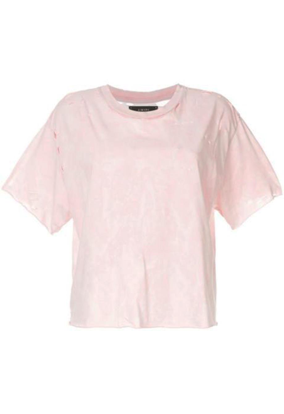 AMIRI DISTRESSED TIE DYED COTTON JERSEY T-SHIRT LARGE