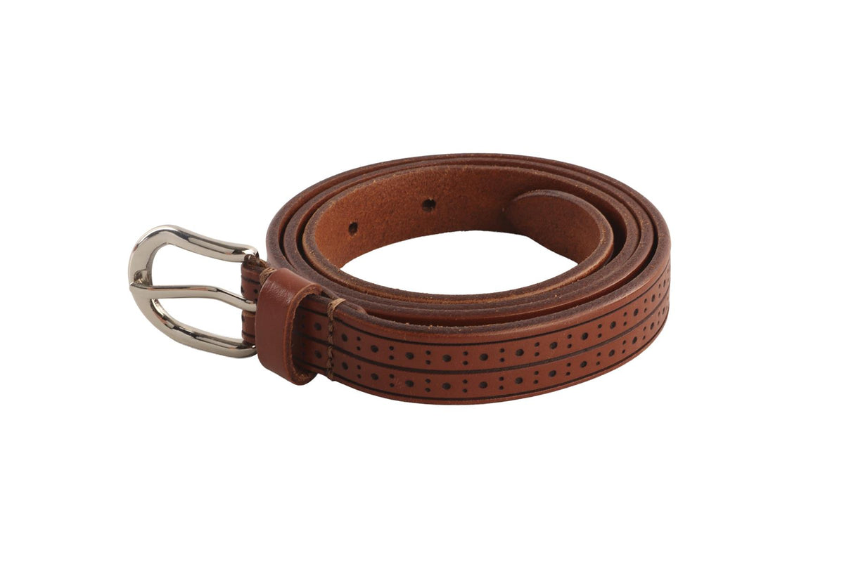 ISABEL MARANT BROWN LEATHER WAIST BELT MEDIUM