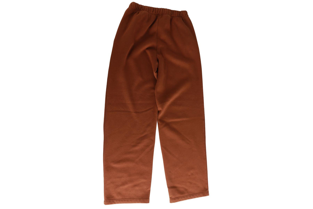 SKIMS BROWN COTTON TRACK PANTS XXSMALL