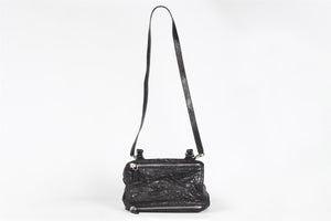 GIVENCHY BLACK PANDORA SMALL LEATHER SHOULDER BAG