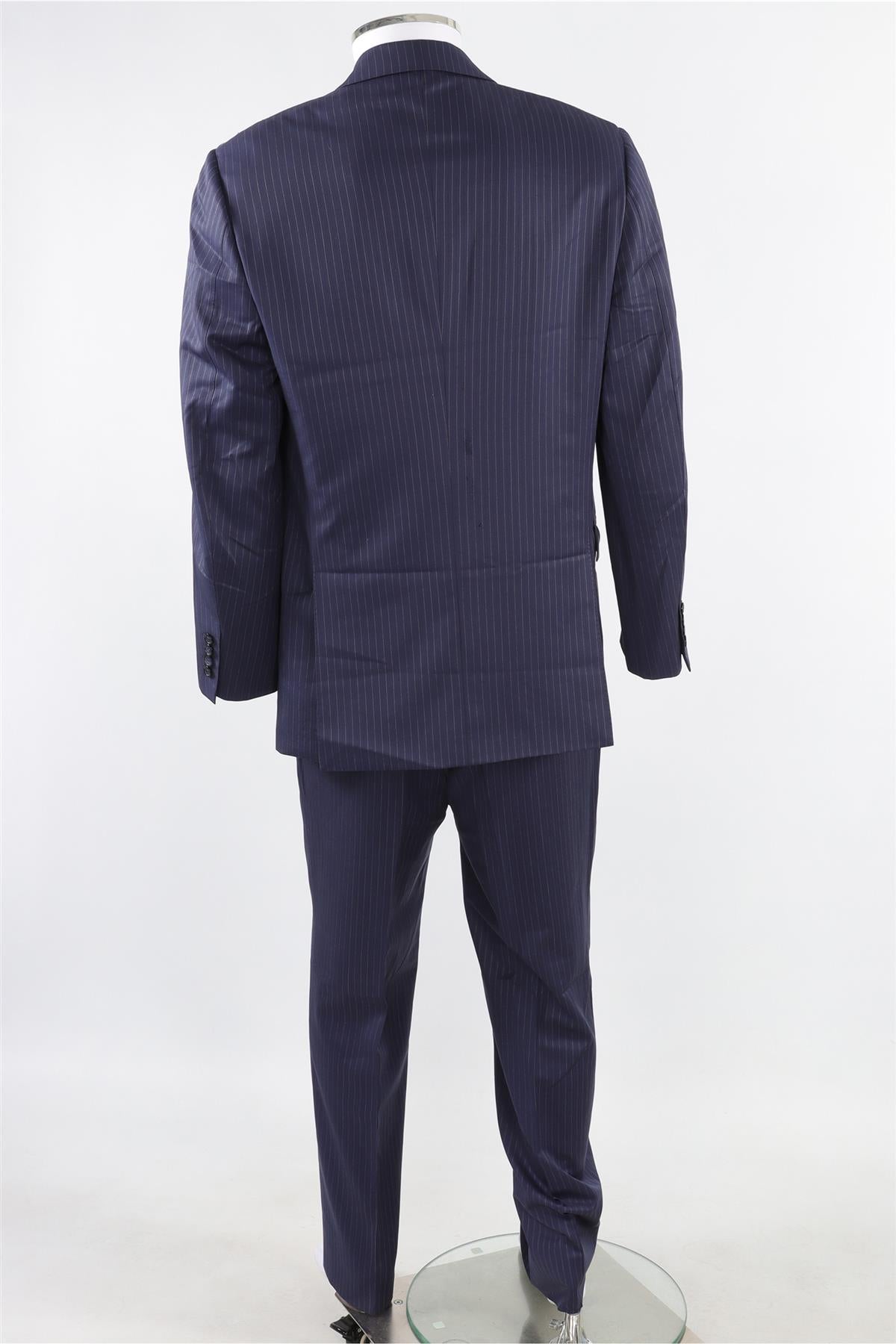 BRONI NAVY MEN'S WOOL TWO PIECE SUIT IT 42 UK/US 32