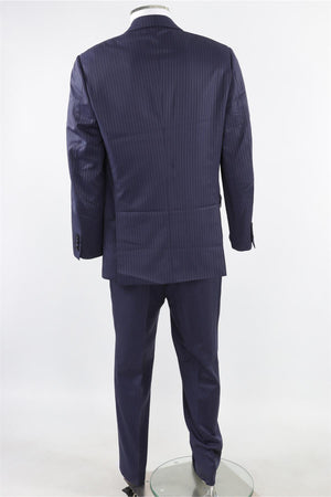 BRONI NAVY MEN'S WOOL TWO PIECE SUIT IT 42 UK/US 32