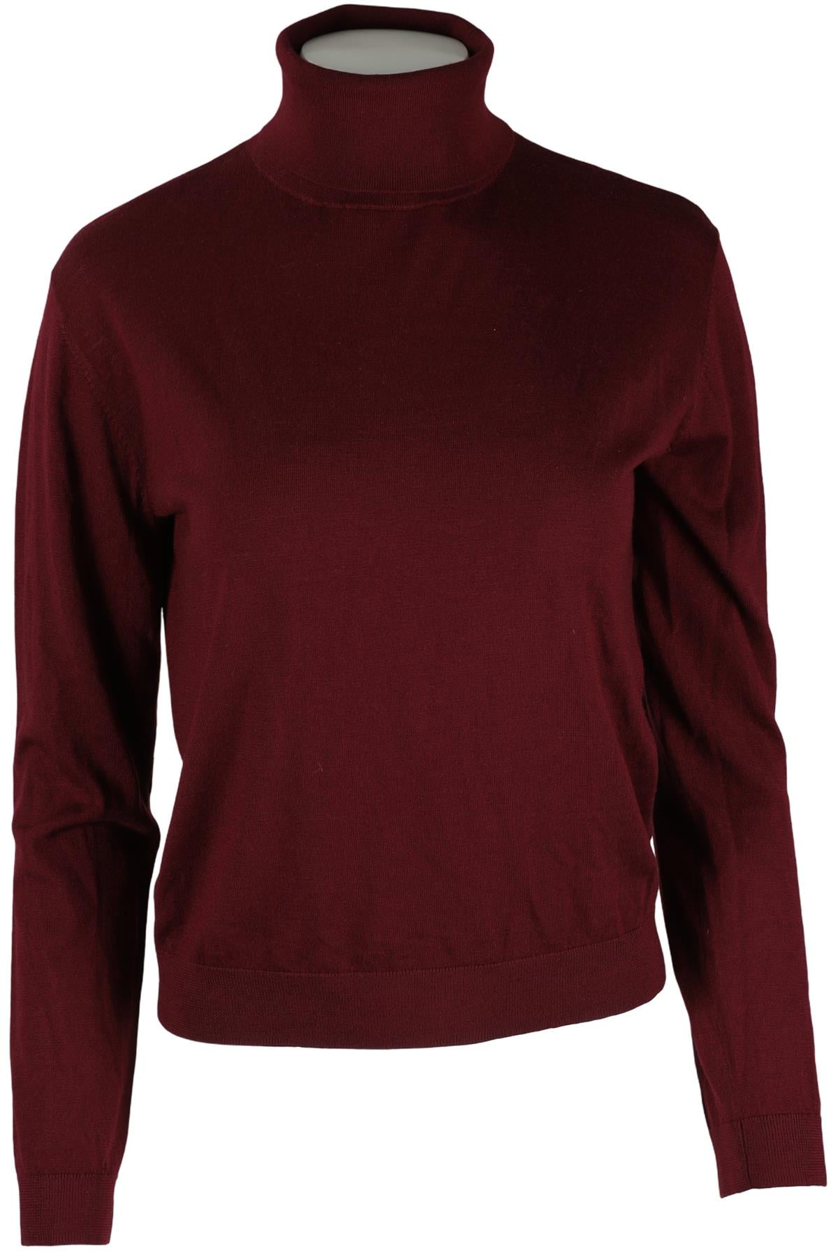 LESET BURGUNDY WOOL SWEATER XSMALL