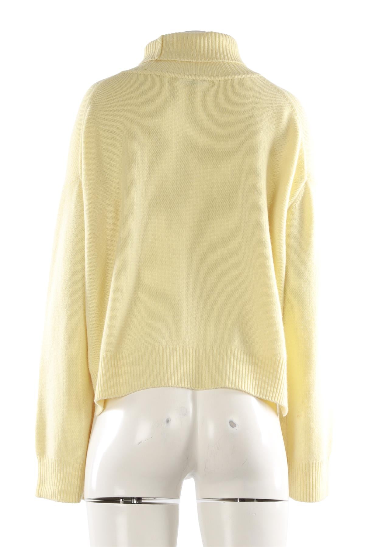 YELLOW CASHMERE SWEATER
