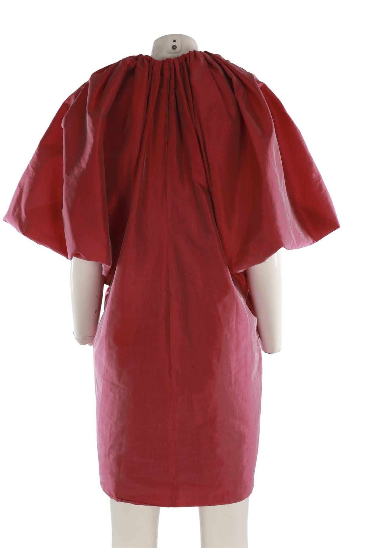 LANVIN PINK SILK MINI DRESS FR 40 UK 12