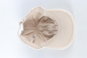 SKIMS TAUPE COTTON BASEBALL CAP ONE SIZE
