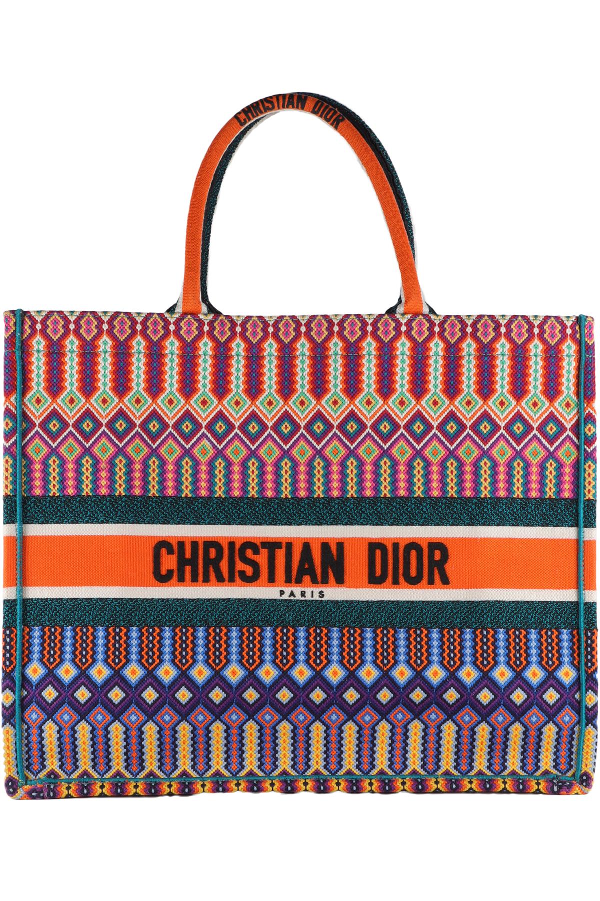 CHRISTIAN DIOR MULTI 2018 BOOK LARGE OBLIQUE CANVAS TOTE BAG