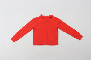 BONPOINT RED KIDS GIRLS CARDIGAN 6 YEARS