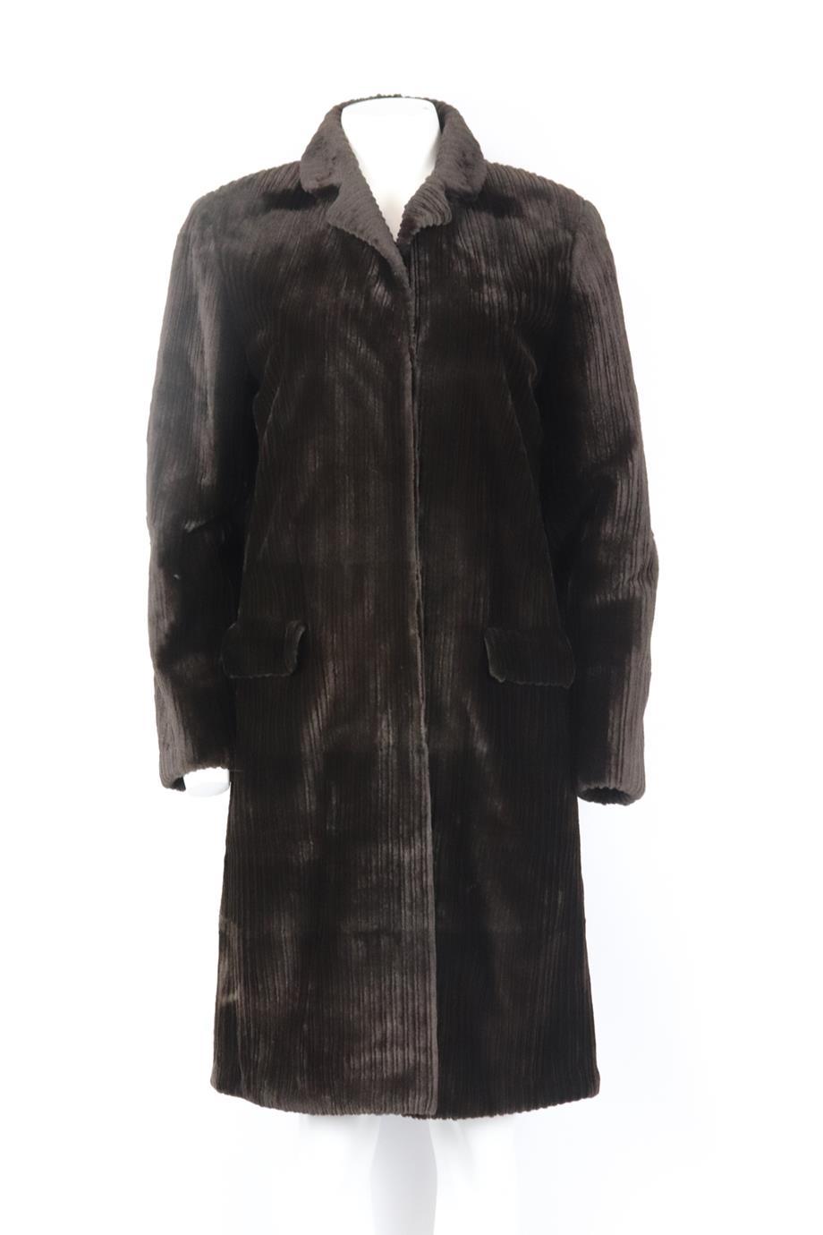 J. MENDEL SHEARED MINK FUR COAT US 8 UK 12