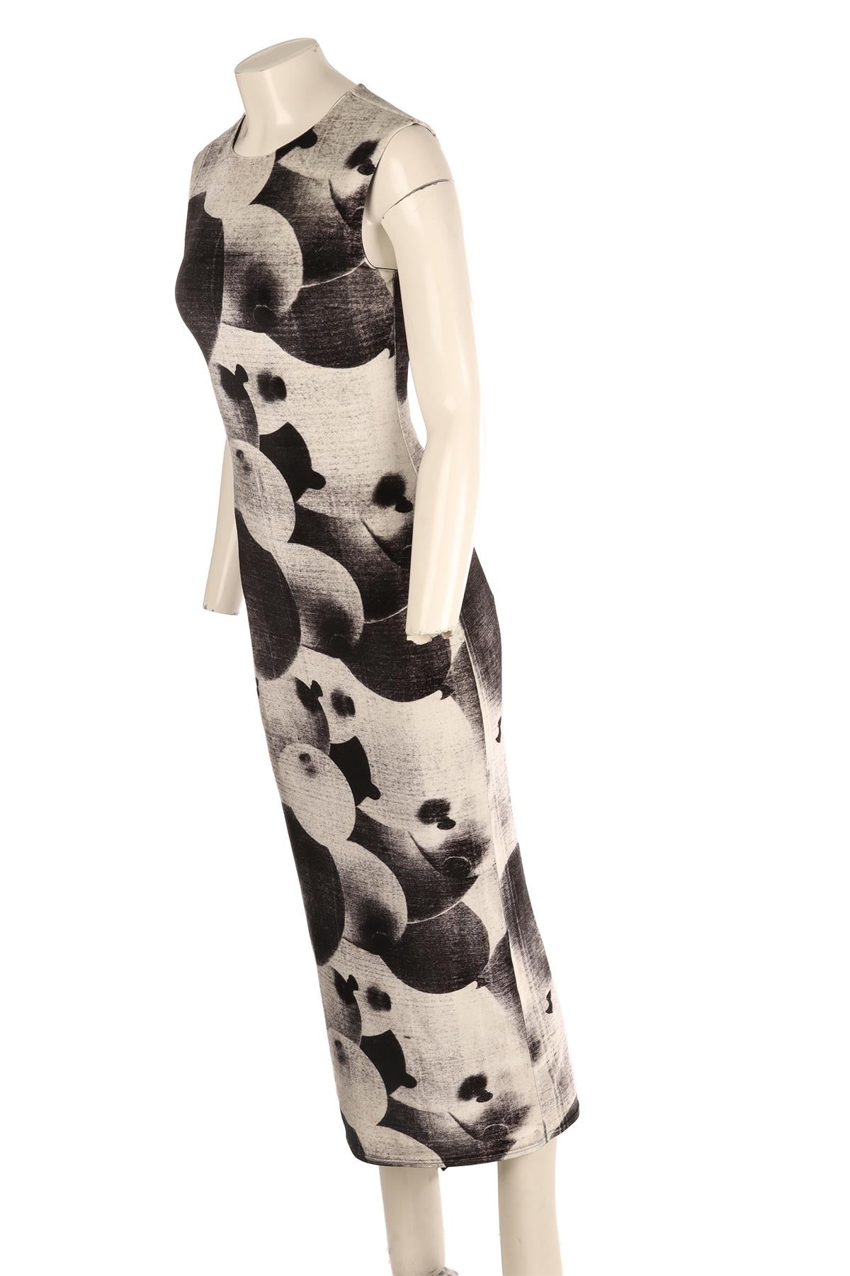 LOEWE GREY VELVET MAXI DRESS FR 36 UK 8