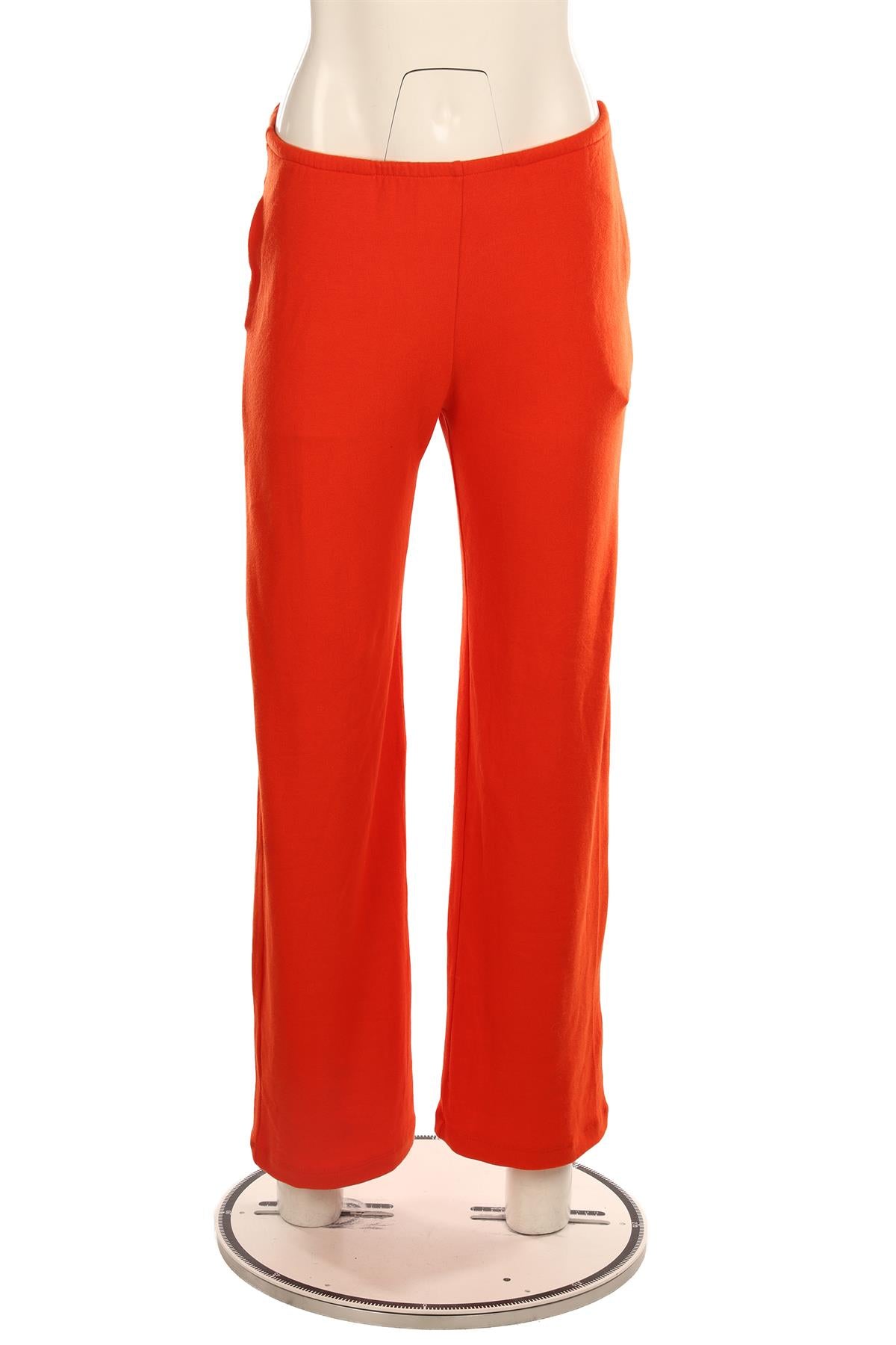 LESET ORANGE JERSEY STRAIGHT LEG PANTS SMALL