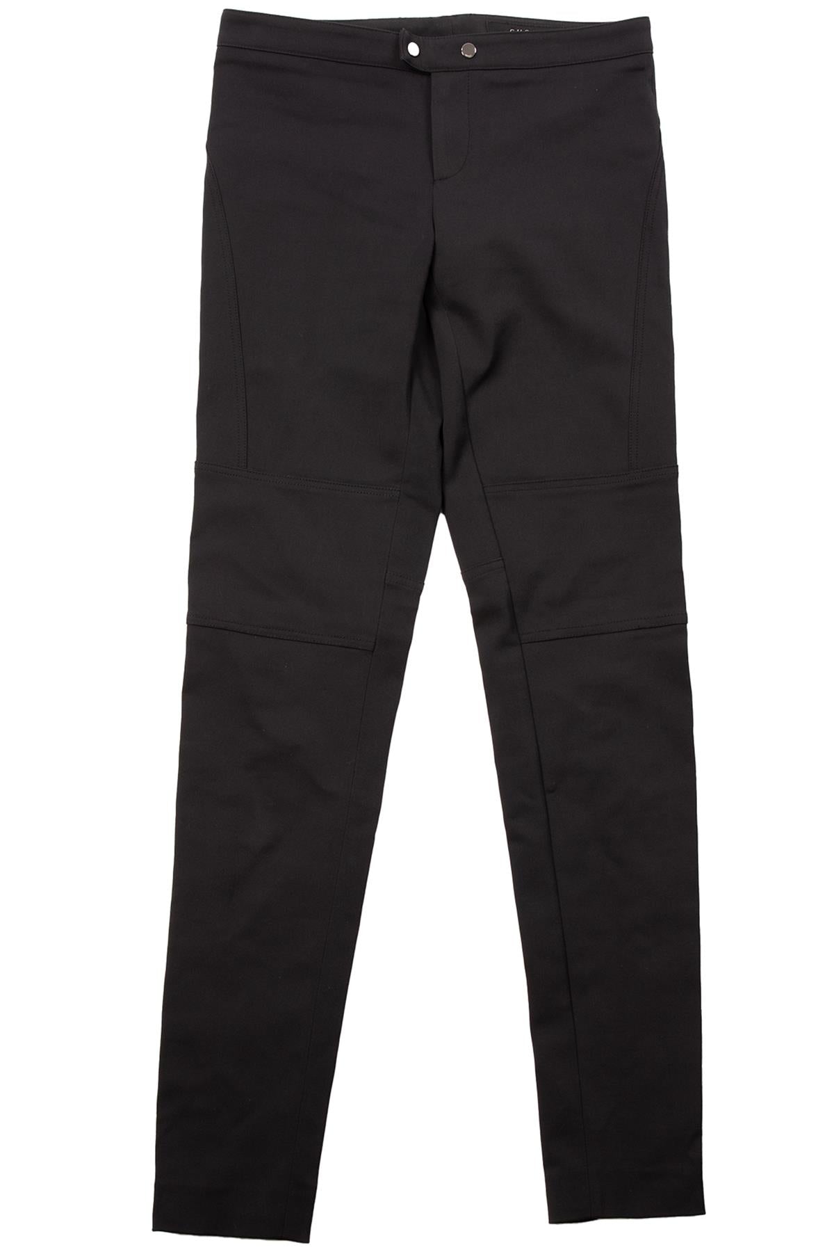 GUCCI BLACK VINTAGE JERSEY SKINNY PANTS IT 38 UK 6