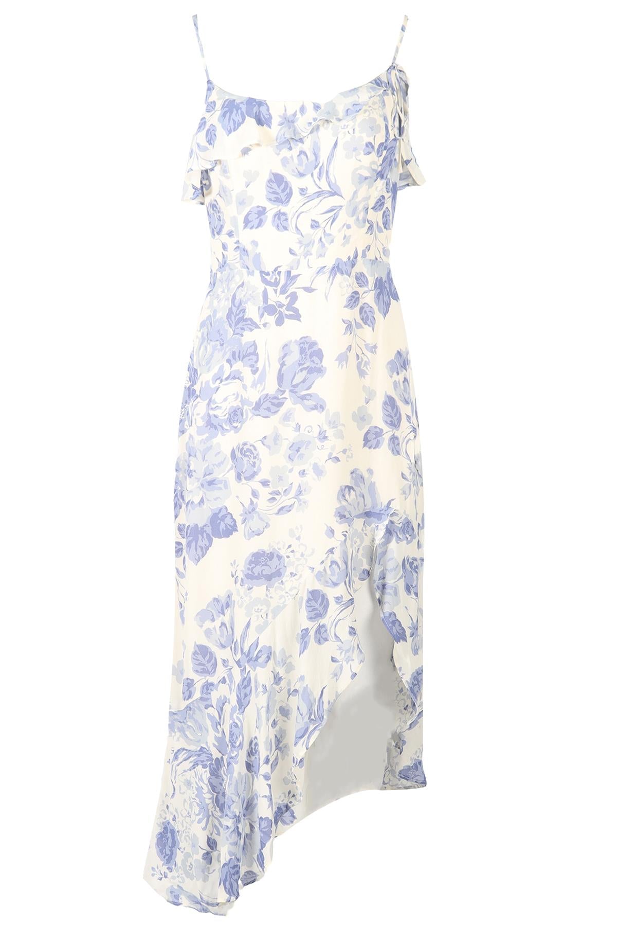 REFORMATION FLORAL PRINT CREPE MIDI DRESS US 8 UK 12