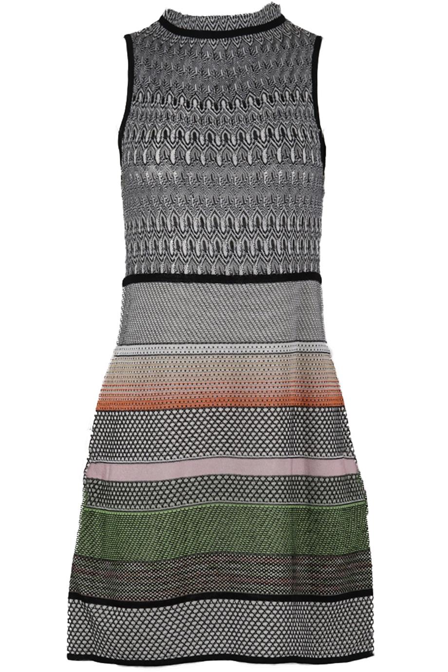 MISSONI CROCHET KNIT MINI DRESS IT 38 UK 6