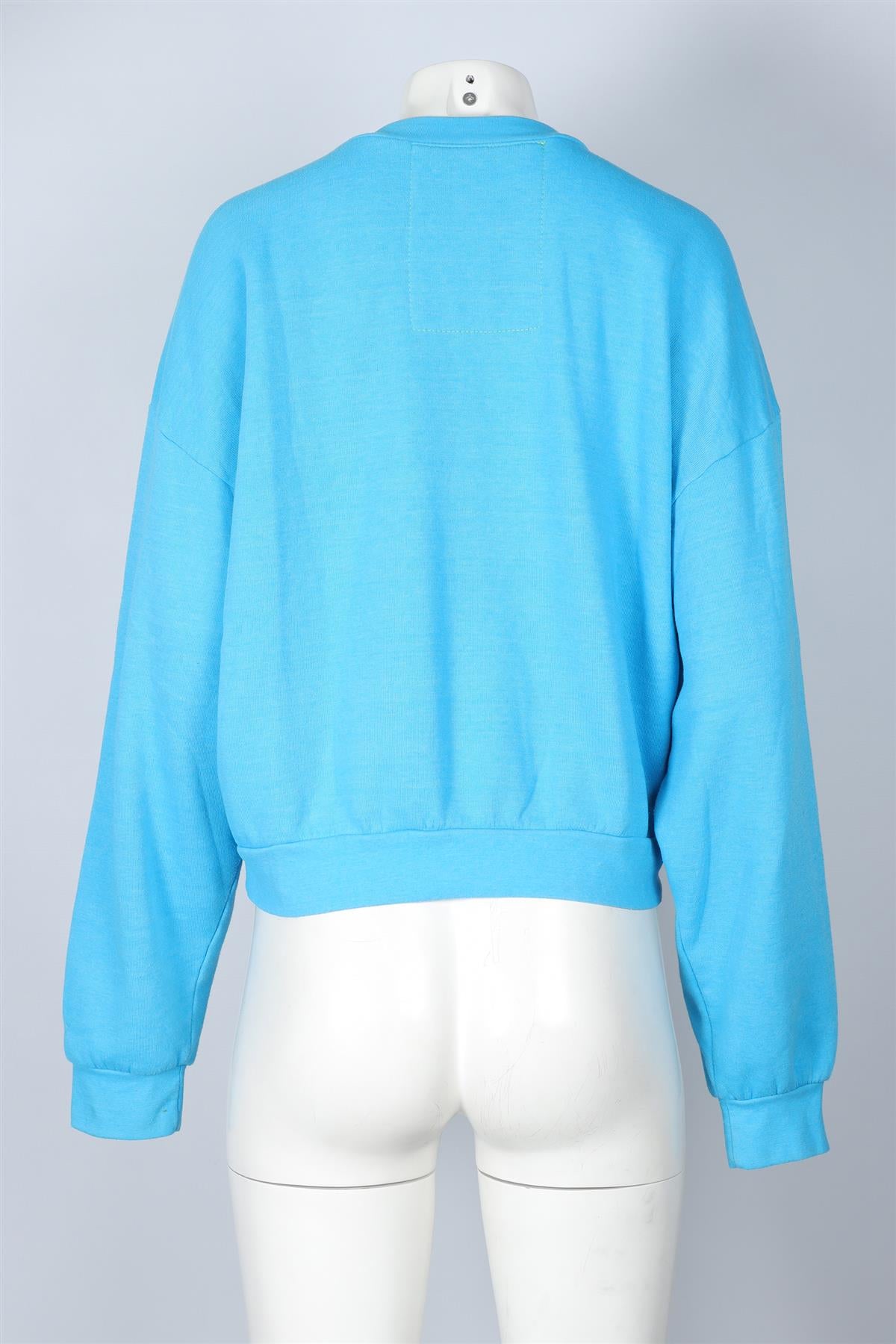 AVIATOR NATION BLUE COTTON SWEATSHIRT XSMALL