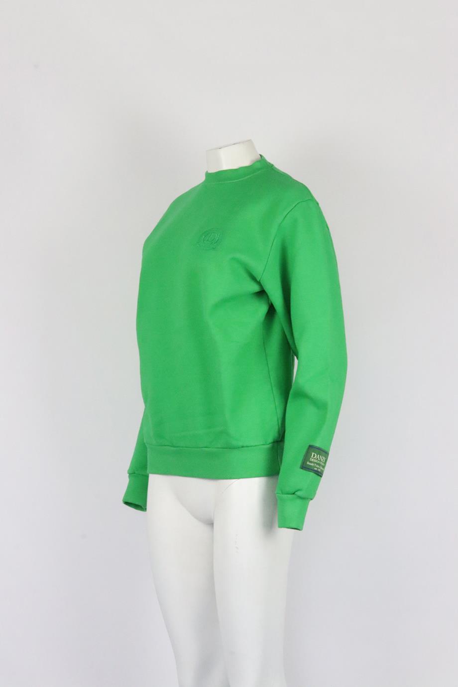 DANZY OVERSIZED COTTON JERSEY SWEATSHIRT SMALL
