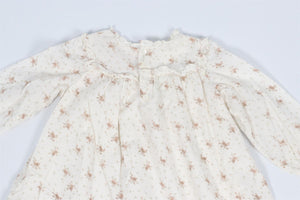 BONPOINT CREAM BABY GIRLS COTTON DRESS 18 MONTHS