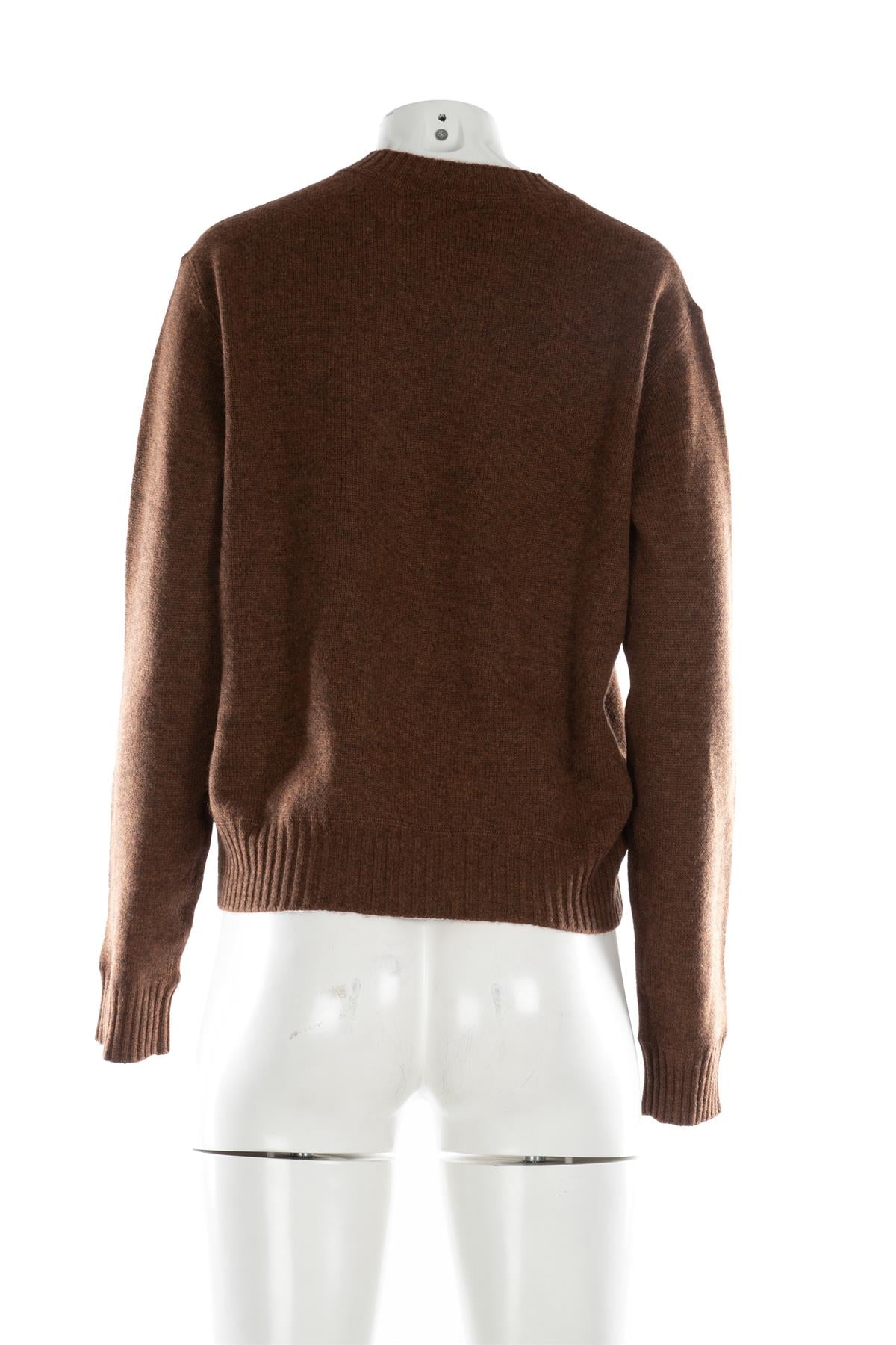 SABYASACHI BROWN CASHMERE SWEATER FR 38 UK 10 US 6 IT 42