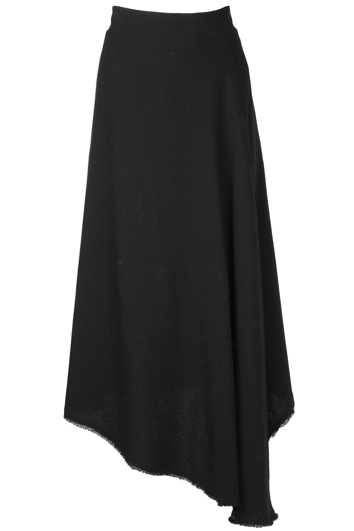 RAEY BLACK WOOL MAXI SKIRT UK 14