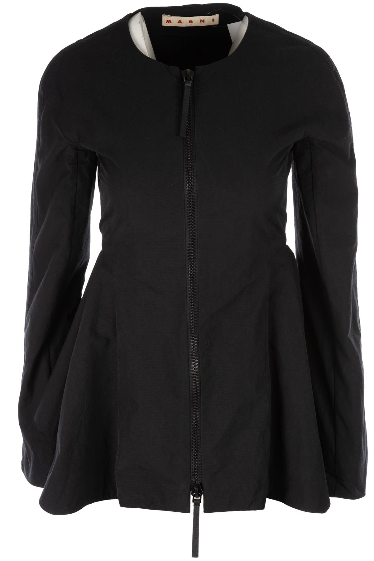 MARNI BLACK COTTON JACKET IT 38 UK 6