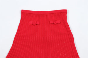 SELF-PORTRAIT RED KIDS GIRLS SKIRT 10-12 YEARS