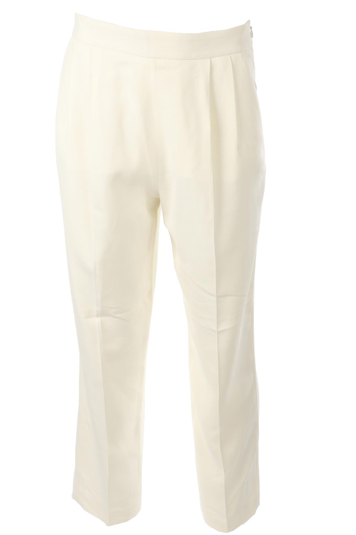 JOSEPH CREAM CREPE PANTS SMALL