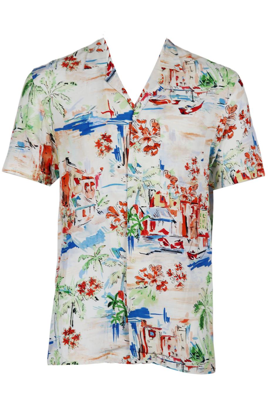 SIR PLUS MEN'S PRINTED CREPE SHIRT XSMALL