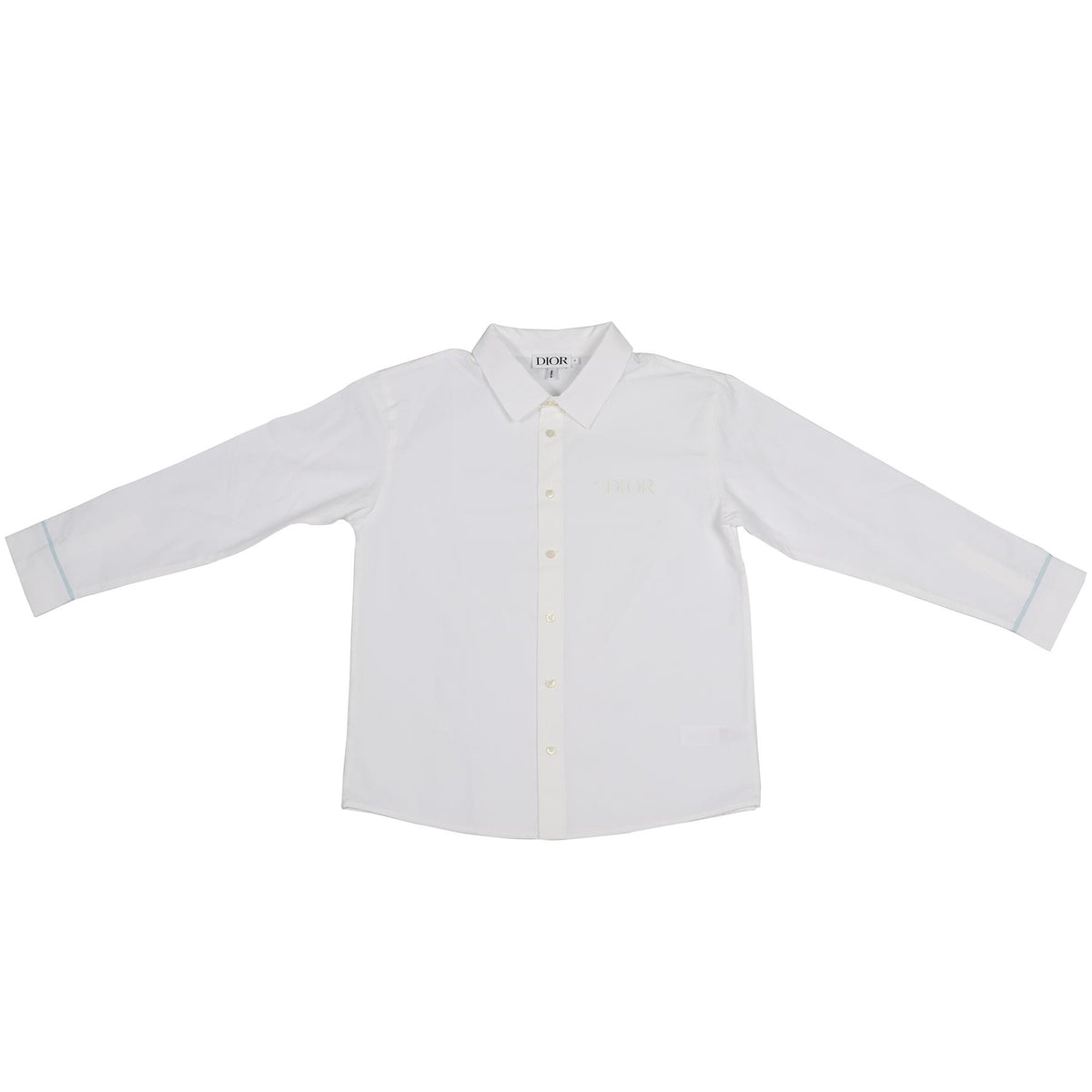 CHRISTIAN DIOR WHITE KIDS BOYS COTTON SHIRT 8 YEARS