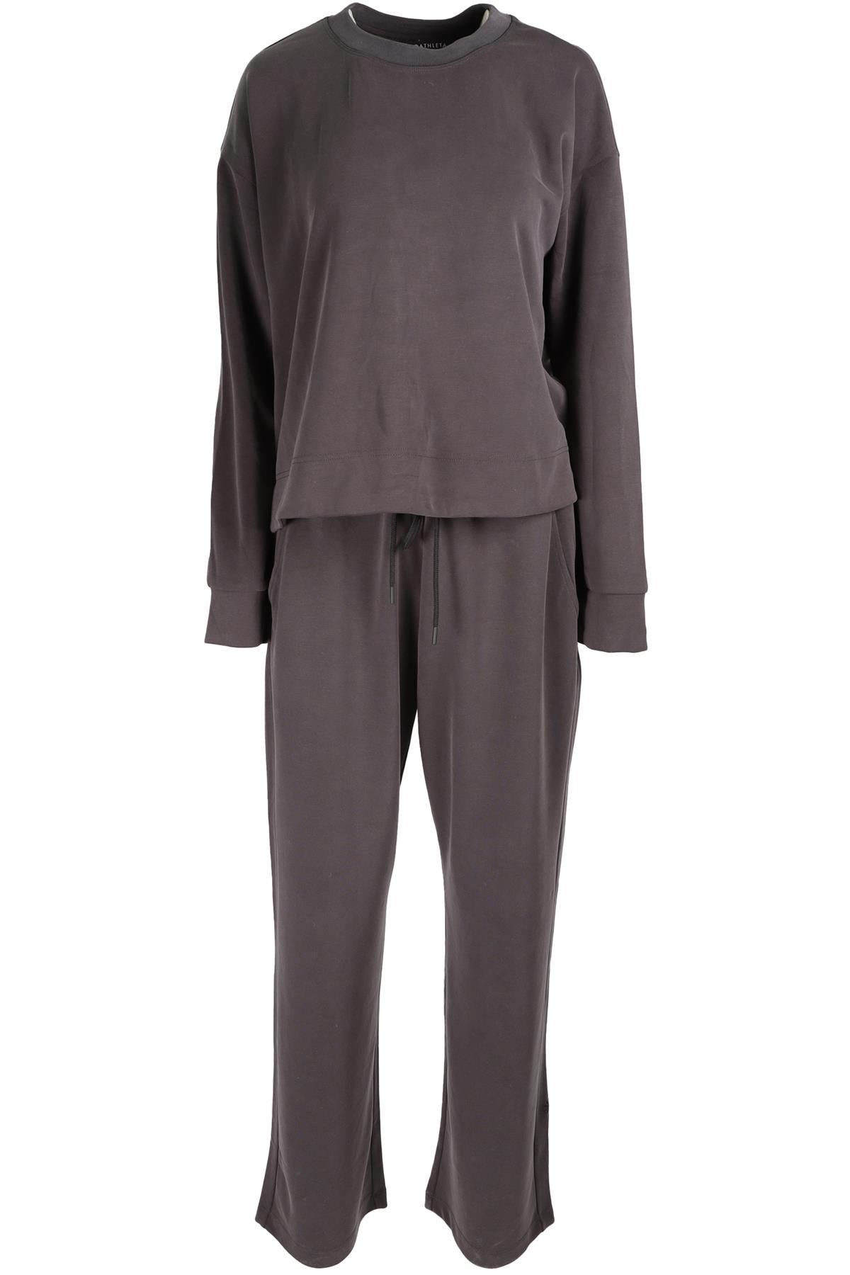 ATHLETA GREY MODAL SWEATSHIRT AND PANTS SET LARGE