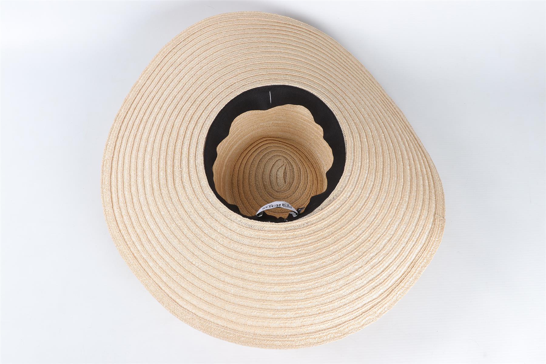 MAISON MICHEL BEIGE STRAW HAT