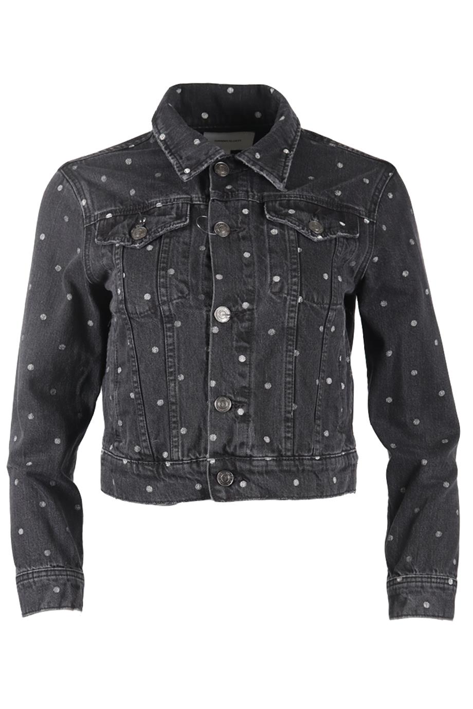 CURRENT/ELLIOTT PRINTED DENIM JACKET US 2 UK 6