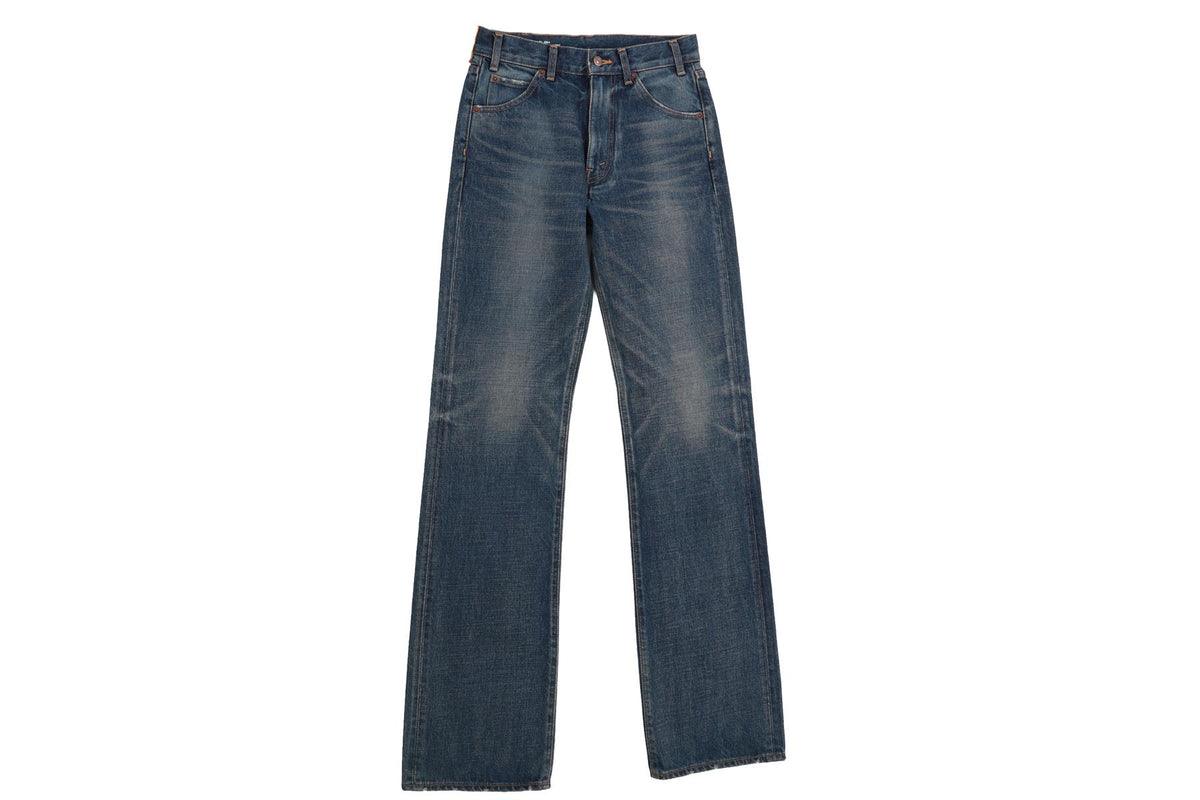 CELINE BLUE HIGH RISE STRAIGHT LEG JEANS W27 UK 8-10