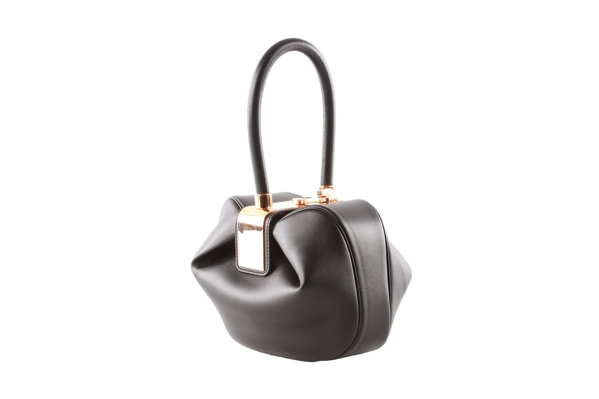 GABRIELA HEARST BLACK NINA LEATHER TOTE BAG