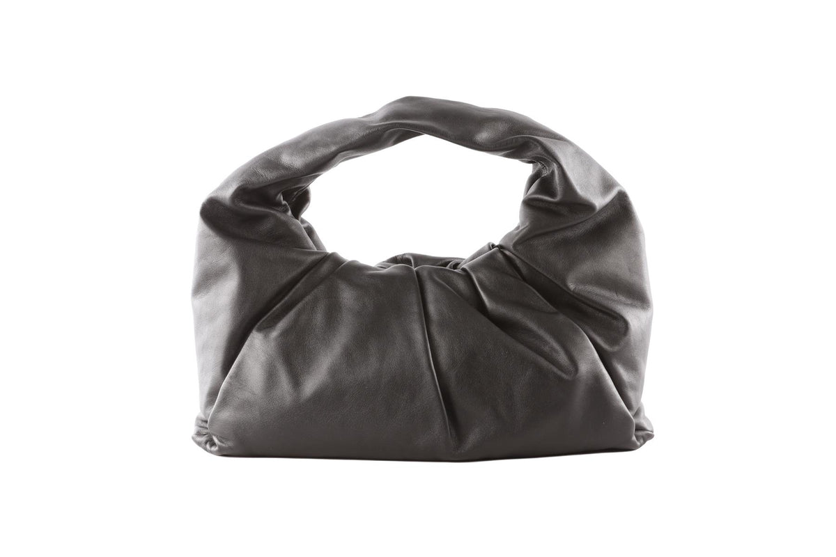 BOTTEGA VENETA BLACK LEATHER SHOULDER BAG