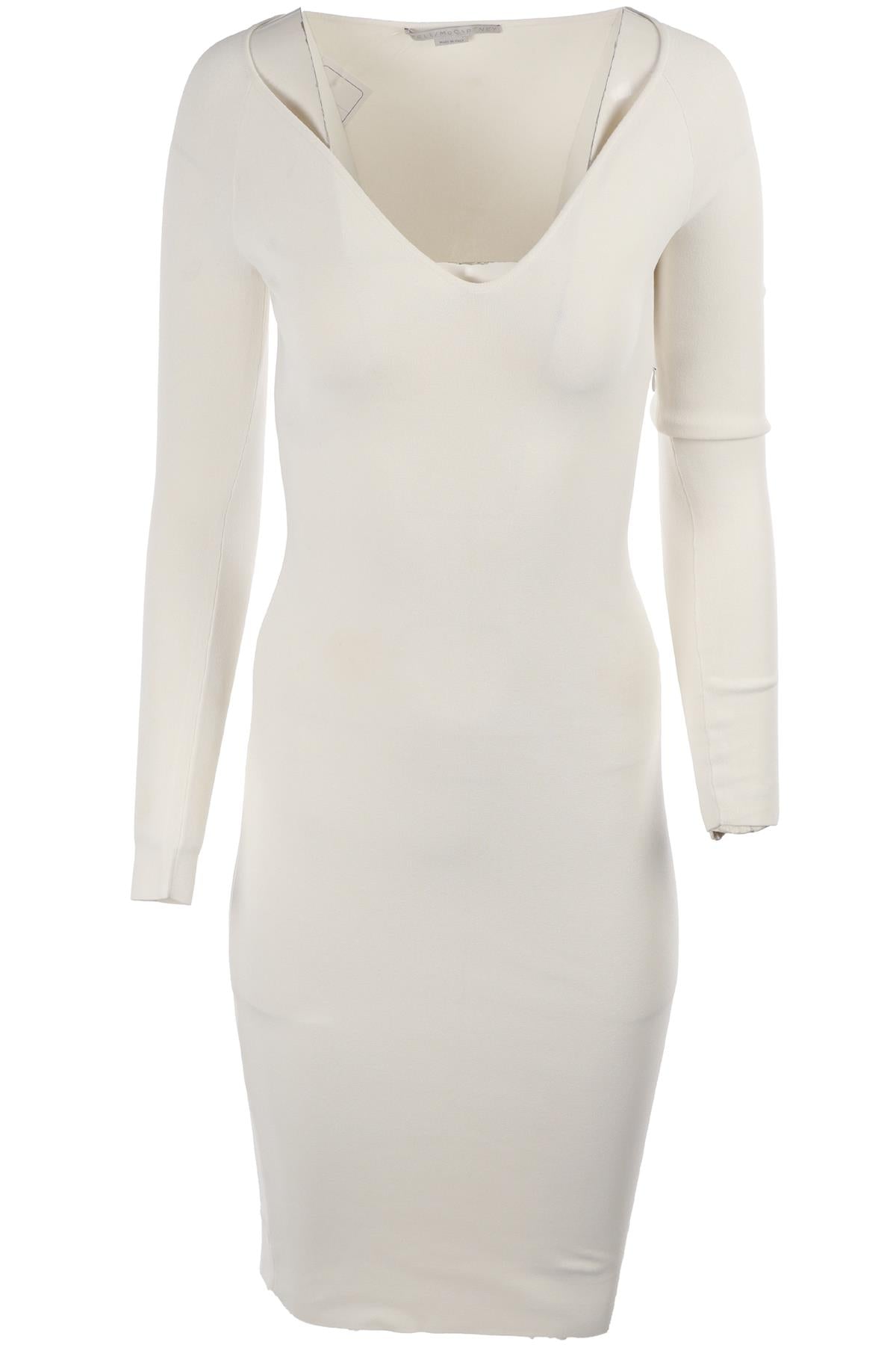 ECRU KNIT MIDI DRESS