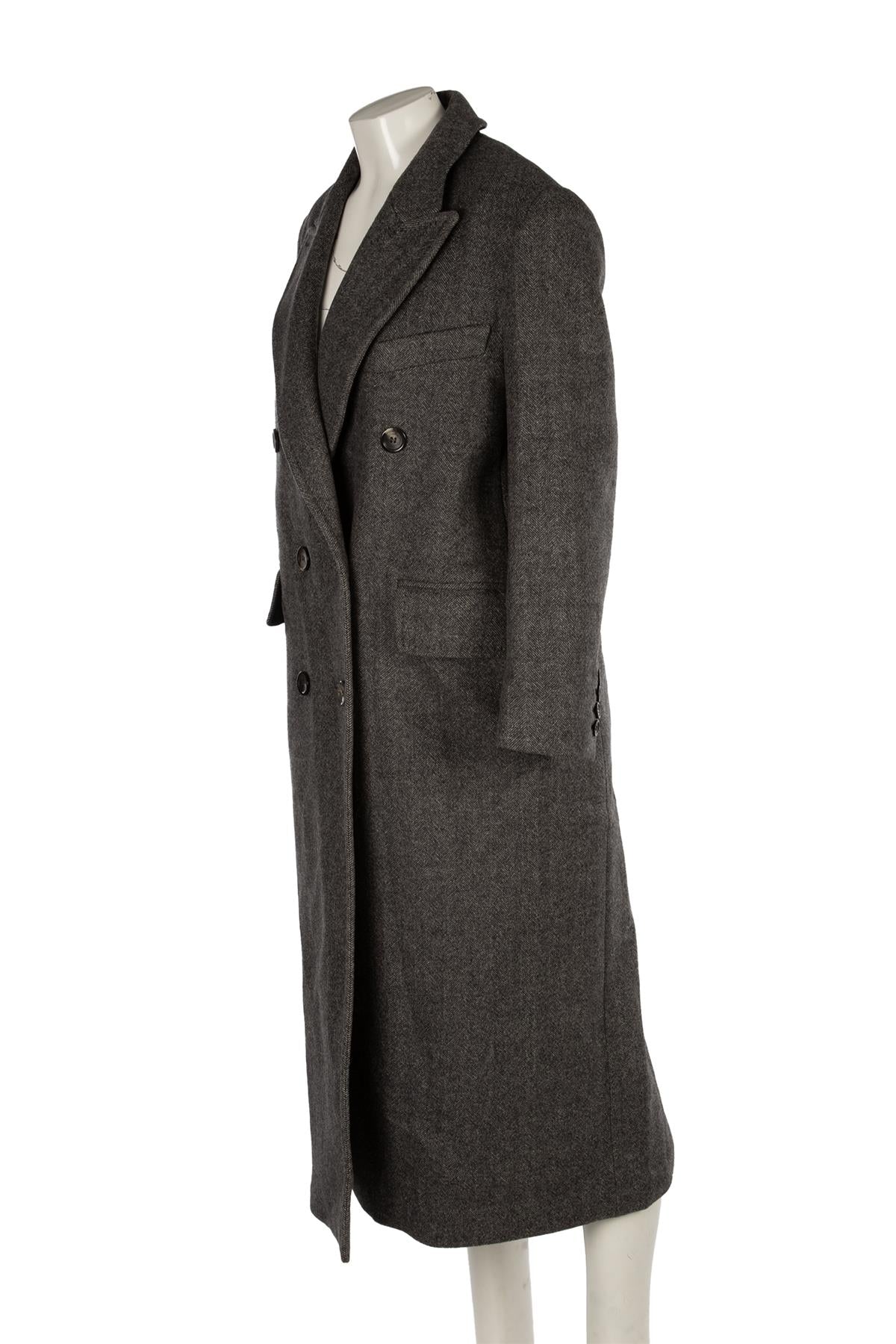 MAX MARA GREY ECCESSO WOOL COAT IT 40 UK 8