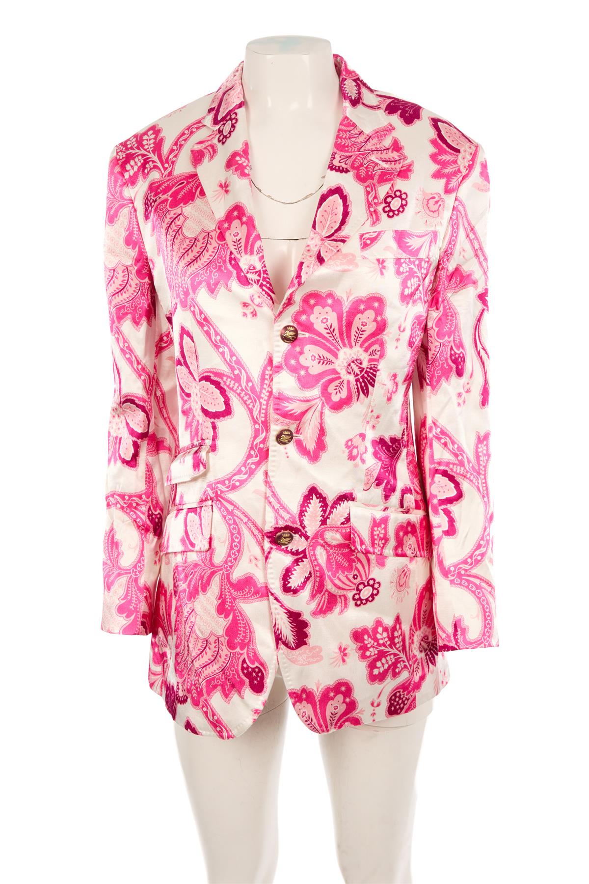 ETRO PINK SATIN BLAZER IT 42 UK 10