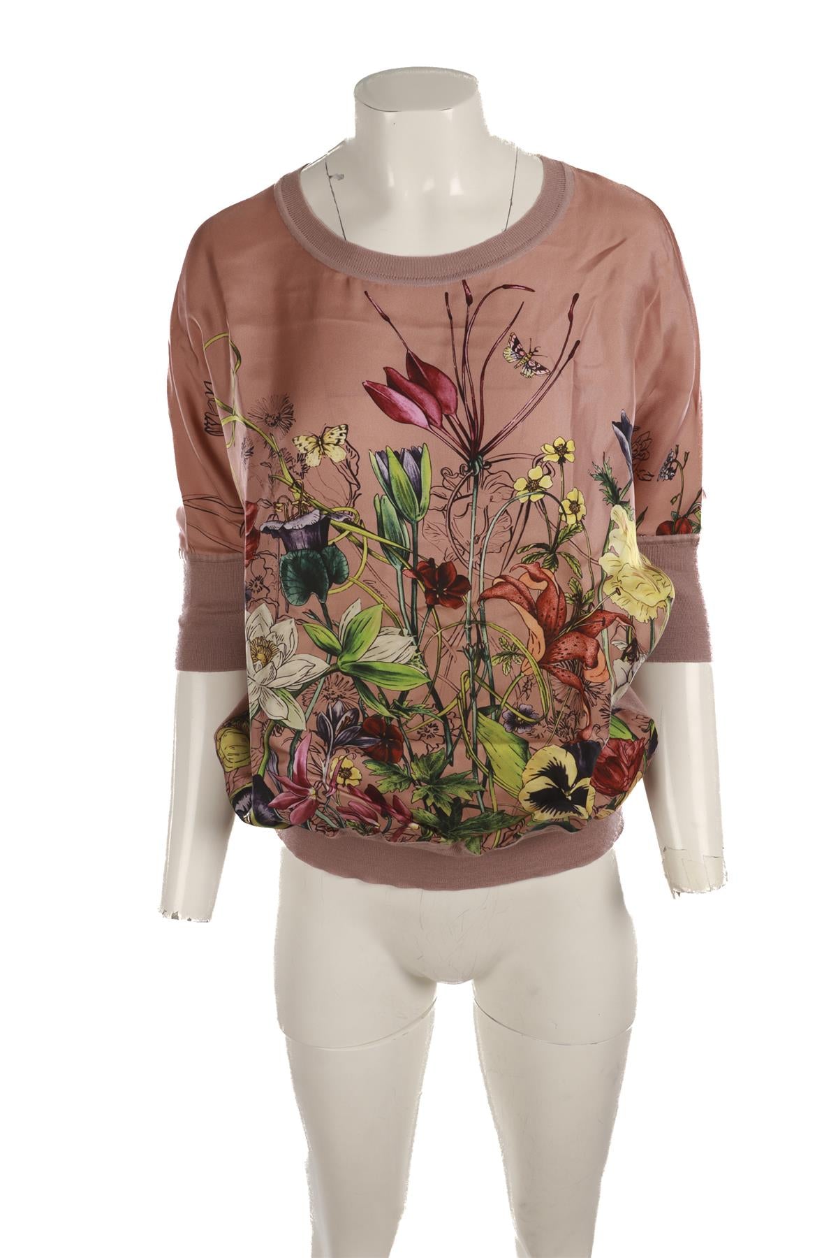 GUCCI PINK SILK TOP SMALL
