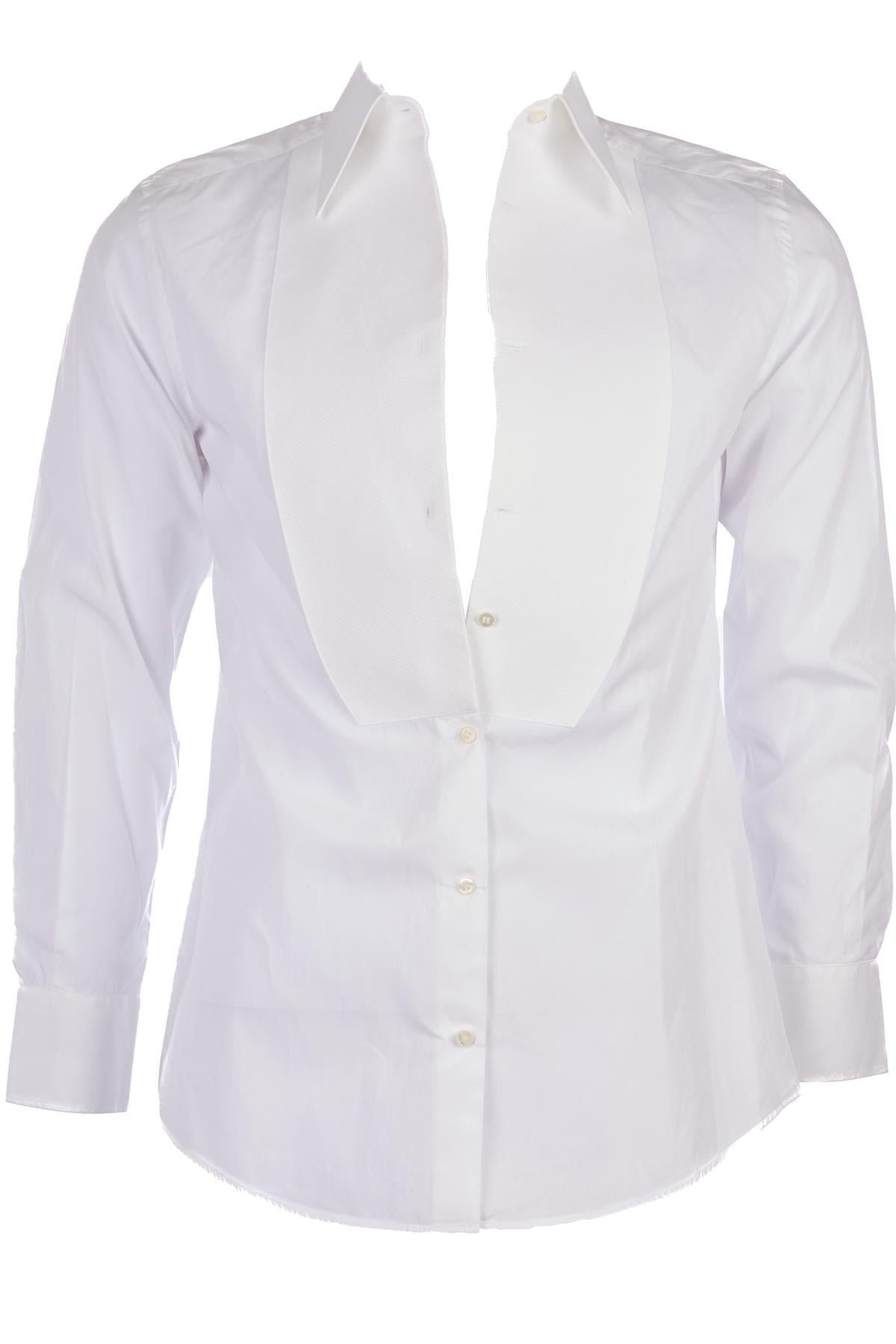 DOLCE & GABBANA WHITE MEN'S COTTON SHIRT UK/US CHEST 36 IT 46